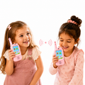 PYROEPLEEA Video Walkie Talkies for Kids 2 Pack, Rechargeable Long Range Two Way Radios with Screen, Camera & Voice Changer, Outdoor Toys, Pink