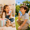 PYROEPLEEA Video Walkie Talkies for Kids 2 Pack, Rechargeable Long Range Two Way Radios with Screen, Camera & Voice Changer, Outdoor Toys